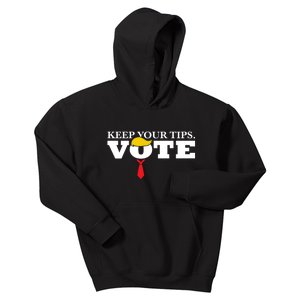 Keep Your Tips Vote Trump 2024 Im Voting Convicted Felon Kids Hoodie