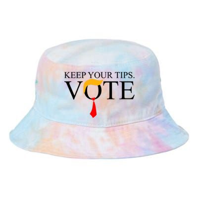 Keep Your Tips Vote Trump 2024 Im Voting Convicted Felon Tie Dye Newport Bucket Hat