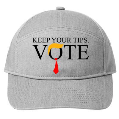 Keep Your Tips Vote Trump 2024 Im Voting Convicted Felon 7-Panel Snapback Hat