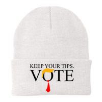 Keep Your Tips Vote Trump 2024 Im Voting Convicted Felon Knit Cap Winter Beanie