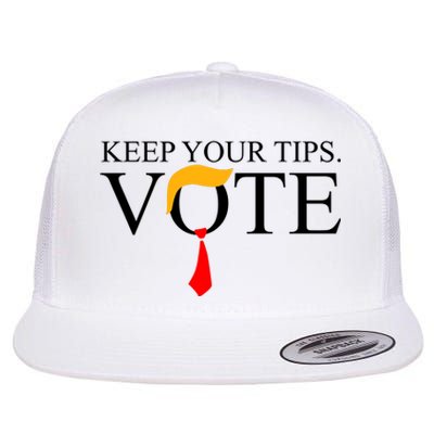 Keep Your Tips Vote Trump 2024 Im Voting Convicted Felon Flat Bill Trucker Hat