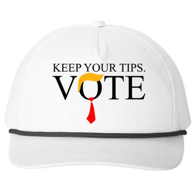 Keep Your Tips Vote Trump 2024 Im Voting Convicted Felon Snapback Five-Panel Rope Hat