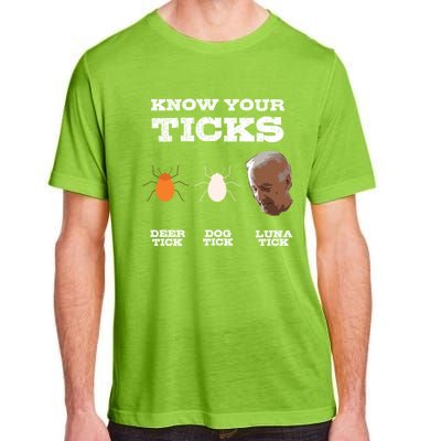 Know Your Ticks Joe Biden Gop Trump 2020 Funny Sleepy Creepy Gift Adult ChromaSoft Performance T-Shirt