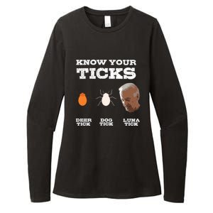 Know Your Ticks Joe Biden Gop Trump 2020 Funny Sleepy Creepy Gift Womens CVC Long Sleeve Shirt