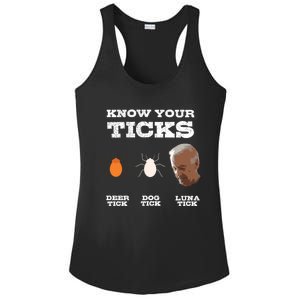 Know Your Ticks Joe Biden Gop Trump 2020 Funny Sleepy Creepy Gift Ladies PosiCharge Competitor Racerback Tank