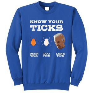 Know Your Ticks Joe Biden Gop Trump 2020 Funny Sleepy Creepy Gift Sweatshirt