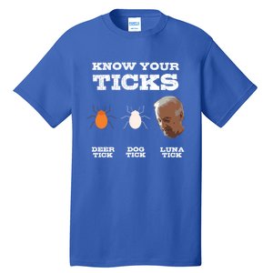 Know Your Ticks Joe Biden Gop Trump 2020 Funny Sleepy Creepy Gift Tall T-Shirt