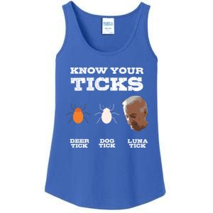 Know Your Ticks Joe Biden Gop Trump 2020 Funny Sleepy Creepy Gift Ladies Essential Tank