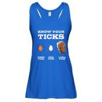 Know Your Ticks Joe Biden Gop Trump 2020 Funny Sleepy Creepy Gift Ladies Essential Flowy Tank