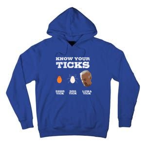 Know Your Ticks Joe Biden Gop Trump 2020 Funny Sleepy Creepy Gift Tall Hoodie