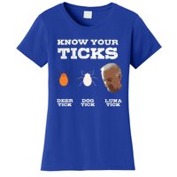 Know Your Ticks Joe Biden Gop Trump 2020 Funny Sleepy Creepy Gift Women's T-Shirt