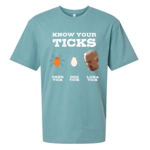 Know Your Ticks Joe Biden Gop Trump 2020 Funny Sleepy Creepy Gift Sueded Cloud Jersey T-Shirt