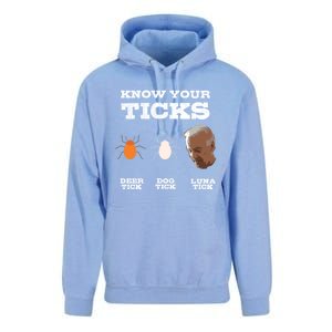 Know Your Ticks Joe Biden Gop Trump 2020 Funny Sleepy Creepy Gift Unisex Surf Hoodie