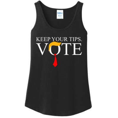 Keep Your Tips Vote Trump 2024 IM Voting Convicted Felon Ladies Essential Tank