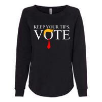 Keep Your Tips Vote Trump 2024 IM Voting Convicted Felon Womens California Wash Sweatshirt