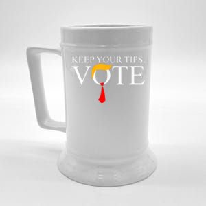 Keep Your Tips Vote Trump 2024 IM Voting Convicted Felon Beer Stein