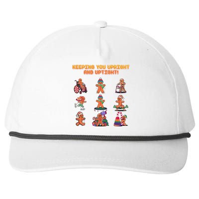 Keeping You Upright And Uptight Chiropractor Chiropractic Snapback Five-Panel Rope Hat