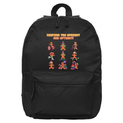 Keeping You Upright And Uptight Chiropractor Chiropractic 16 in Basic Backpack