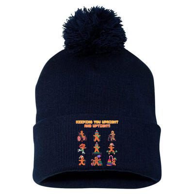 Keeping You Upright And Uptight Chiropractor Chiropractic Pom Pom 12in Knit Beanie