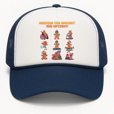 Keeping You Upright And Uptight Chiropractor Chiropractic Trucker Hat