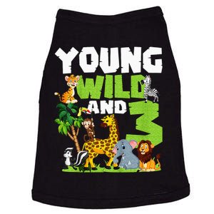 Kids Young Wild And 3 Safari Animal Themed 3rd Birthday Party Doggie Tank