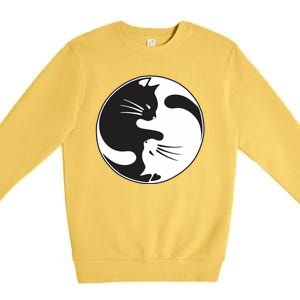 Kawaki Ying Yang Cat Premium Crewneck Sweatshirt