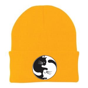 Kawaki Ying Yang Cat Knit Cap Winter Beanie