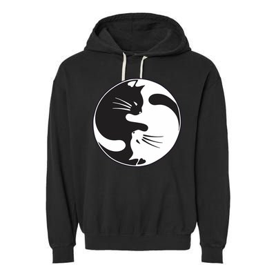 Kawaki Ying Yang Cat Garment-Dyed Fleece Hoodie