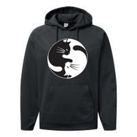 Kawaki Ying Yang Cat Performance Fleece Hoodie