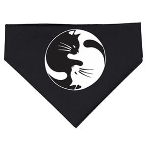 Kawaki Ying Yang Cat USA-Made Doggie Bandana