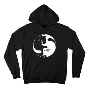 Kawaki Ying Yang Cat Hoodie