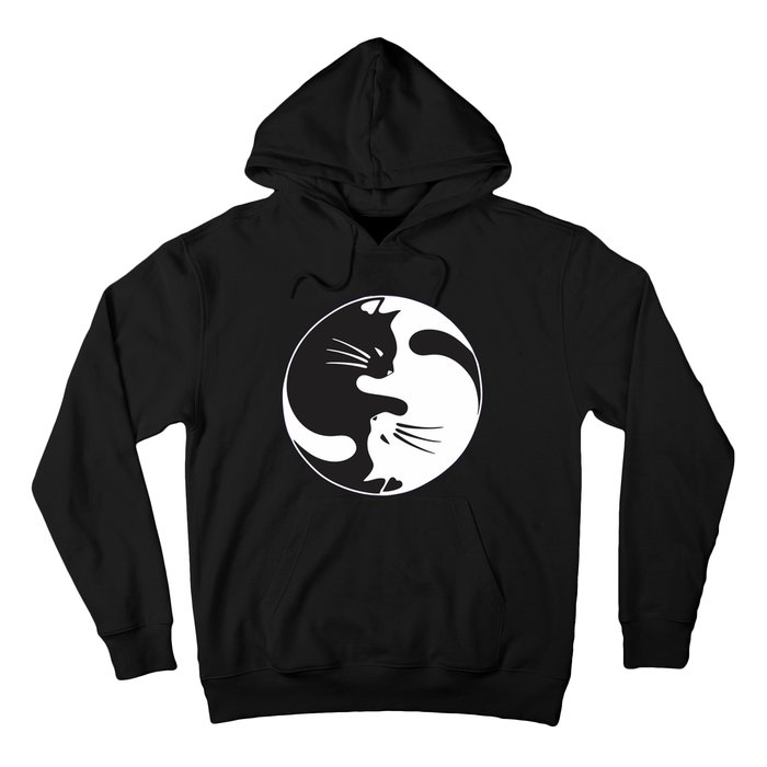 Kawaki Ying Yang Cat Hoodie