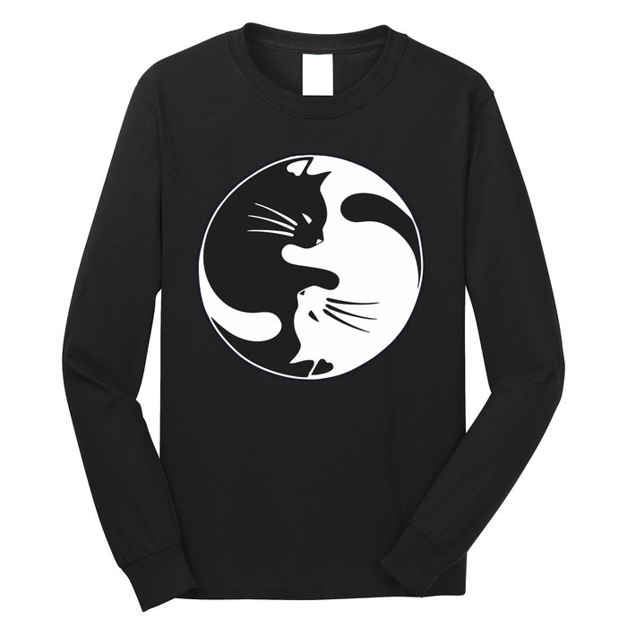 Kawaki Ying Yang Cat Long Sleeve Shirt