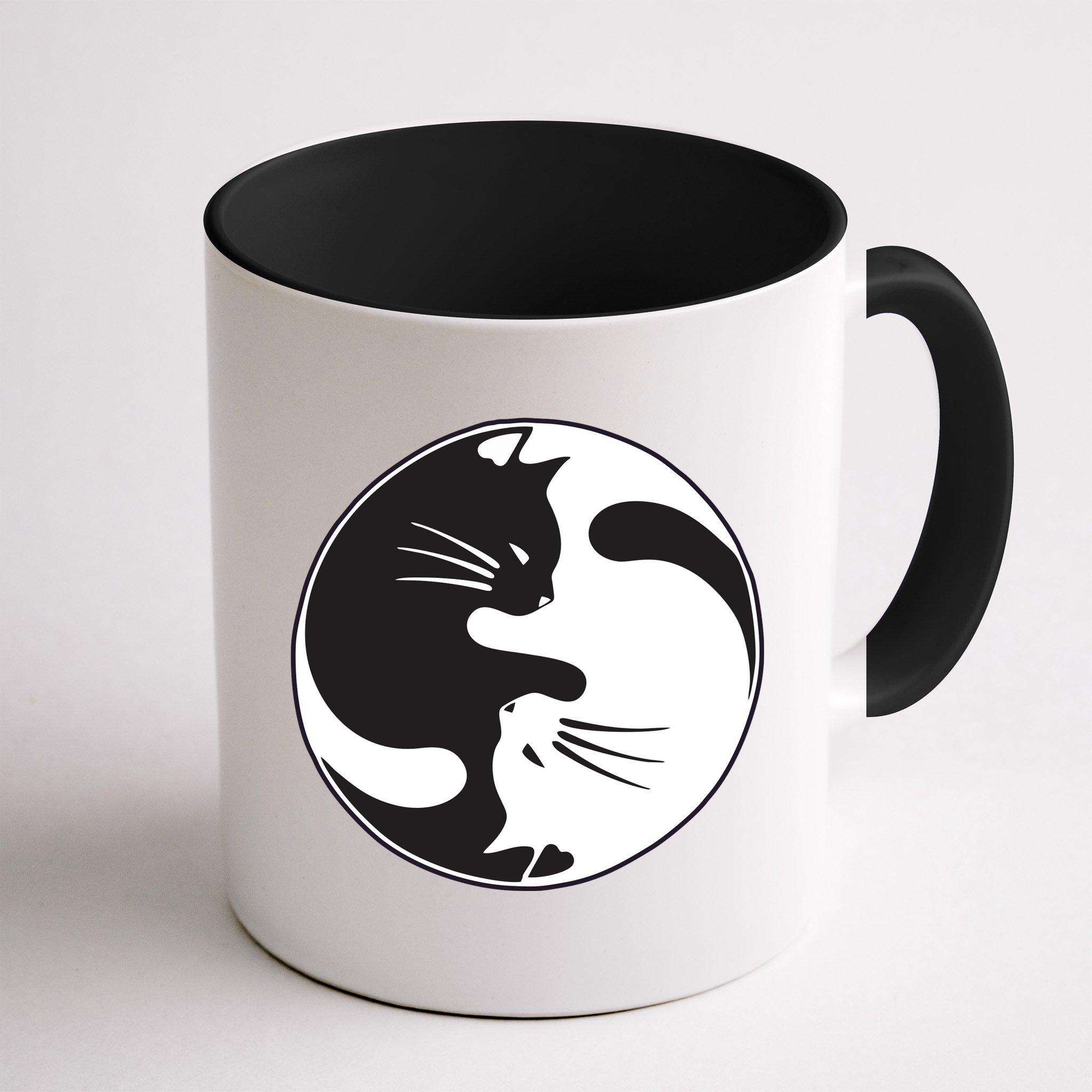 Kawaki Ying Yang Cat Mug