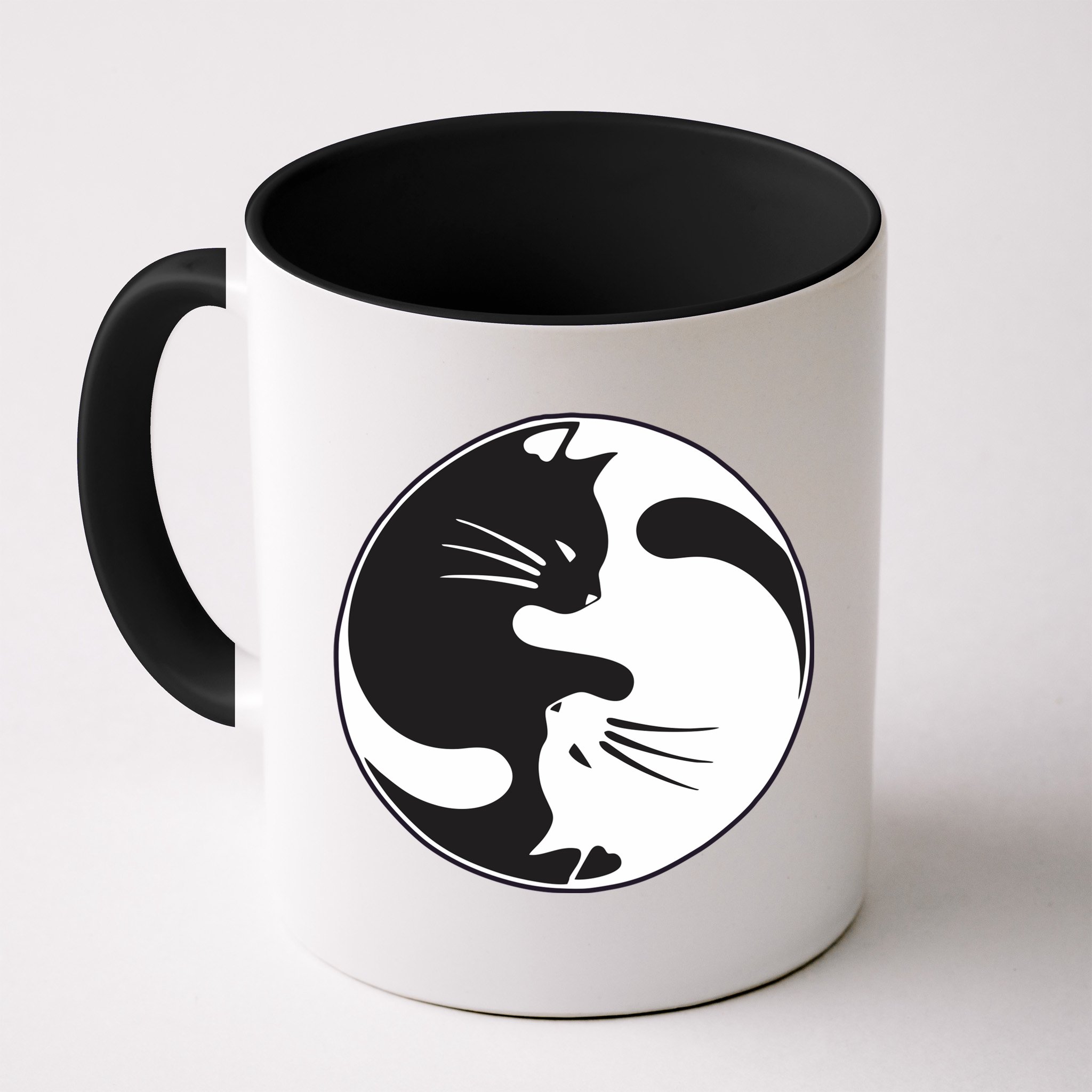 Kawaki Ying Yang Cat Mug