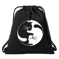 Kawaki Ying Yang Cat Drawstring Bag