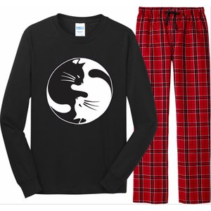 Kawaki Ying Yang Cat Long Sleeve Pajama Set