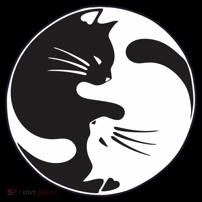 Kawaki Ying Yang Cat Flatbill Hat