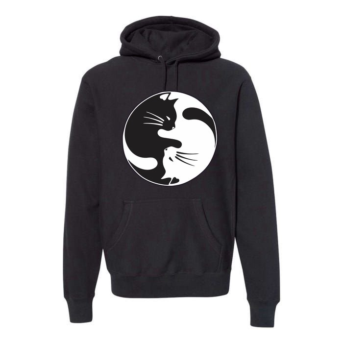 Kawaki Ying Yang Cat Premium Hoodie