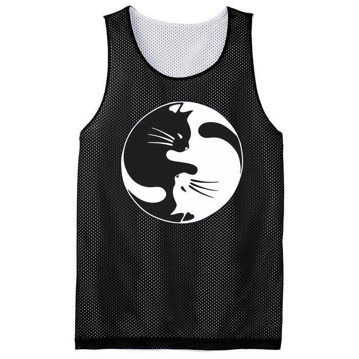 Kawaki Ying Yang Cat Mesh Reversible Basketball Jersey Tank