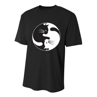 Kawaki Ying Yang Cat Youth Performance Sprint T-Shirt