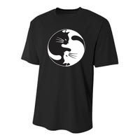 Kawaki Ying Yang Cat Youth Performance Sprint T-Shirt