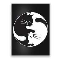Kawaki Ying Yang Cat Poster