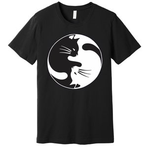 Kawaki Ying Yang Cat Premium T-Shirt