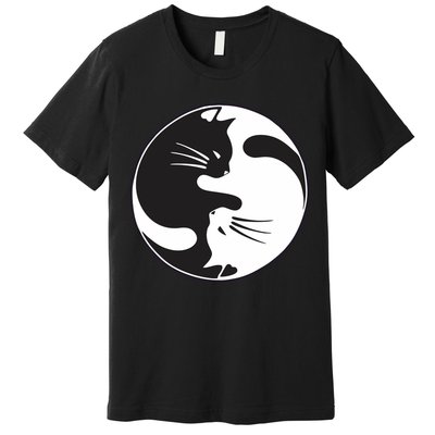 Kawaki Ying Yang Cat Premium T-Shirt