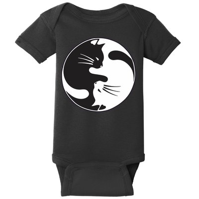 Kawaki Ying Yang Cat Baby Bodysuit