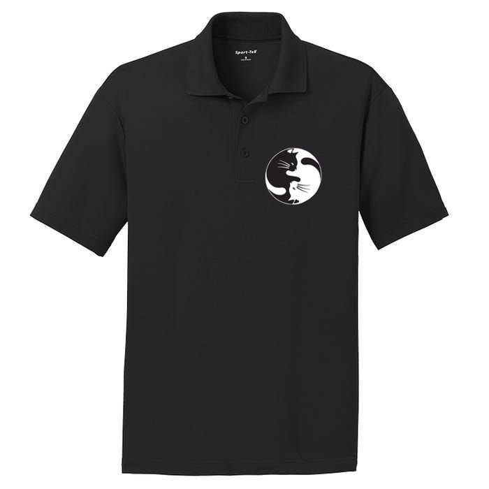 Kawaki Ying Yang Cat PosiCharge RacerMesh Polo