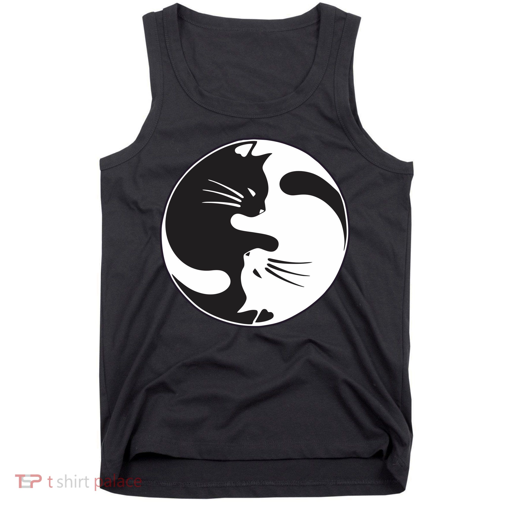 Kawaki Ying Yang Cat Tank Top