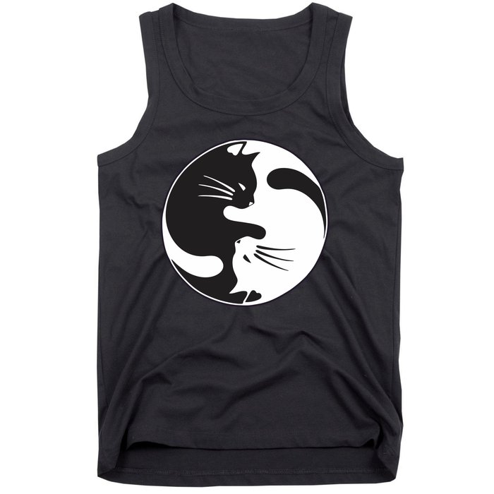 Kawaki Ying Yang Cat Tank Top