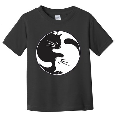 Kawaki Ying Yang Cat Toddler T-Shirt